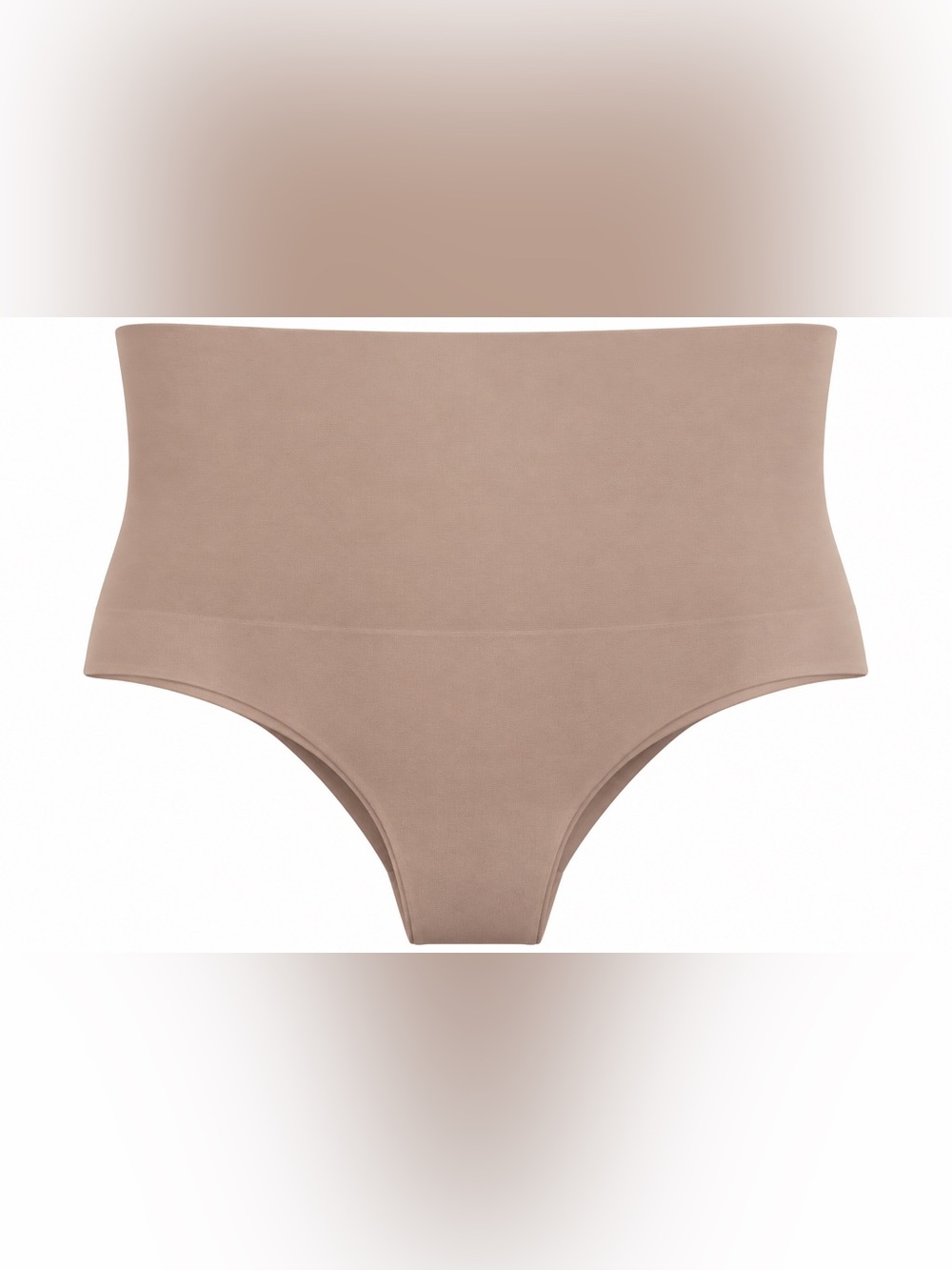 NEW SPANX EcoCare Shaping Thong Underwear Size XL Toasted Oatmeal 40048R Shaping